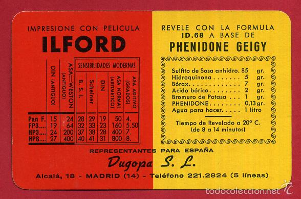 Collezionismo Calendari: CALENDARIO FOURNIER, ILFORD , 1961 , ORIGINAL , CAL8596