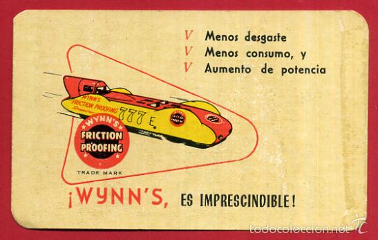Collezionismo Calendari: CALENDARIO PUBLICIDAD, WYNNS , 1961 , ORIGINAL , CAL8616