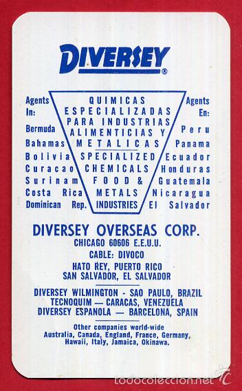 Collezionismo Calendari: CALENDARIO PUBLICIDAD DIVERSEY PUERTO RICO CELULOIDE O PLASTICO 1968 ORIGINAL , CAL8639