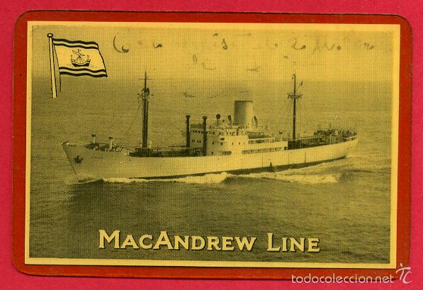 Collezionismo Calendari: CALENDARIO PUBLICIDAD, BARCO MACANDREW LINE , PLASTIFICADO , 1955 , ORIGINAL , CAL8649