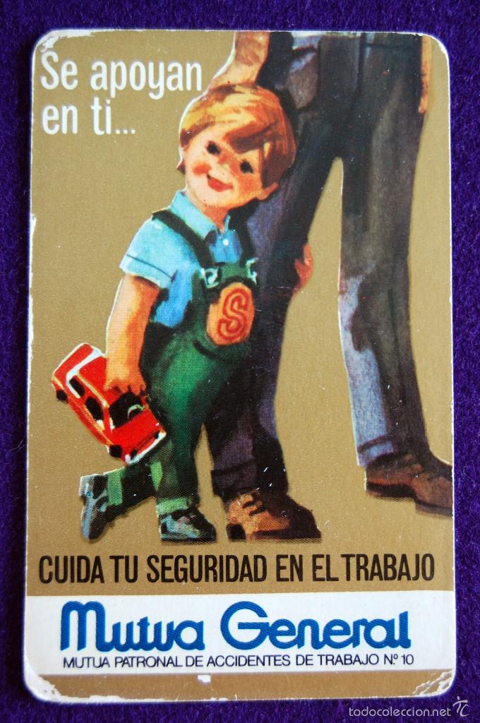 Sammeln von Kalendern: CALENDARIO NO FOURNIER - MUTUA GENERAL - 1974. PUBLICITARIO. MUTUA PATRONAL DE ACCIDENTES DE TRABAJO