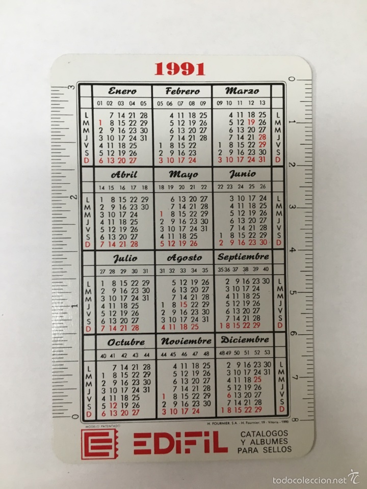 Coleccionismo calendarios: CALENDARIO FOURNIER - Foto 2