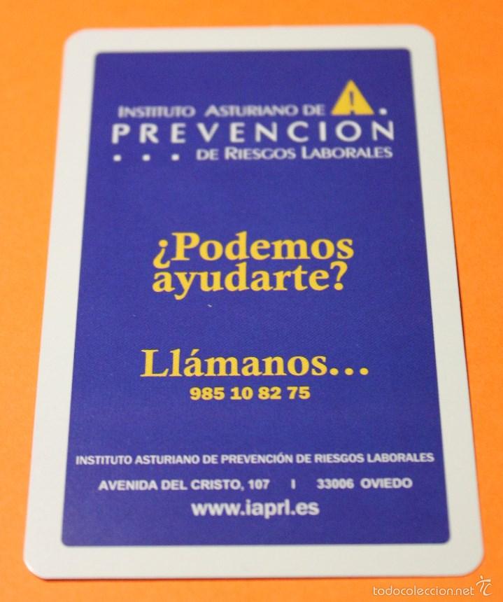 Colecionismo Calend&aacute;rios: CALENDARIO FOURNIER. INSTITUTO ASTURIANO DE PREVENCION. A&Ntilde;O 2009.