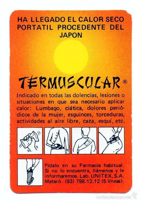 Coleccionismo calendarios: Calendario de Publicidad 1982 - TERMUSCULAR