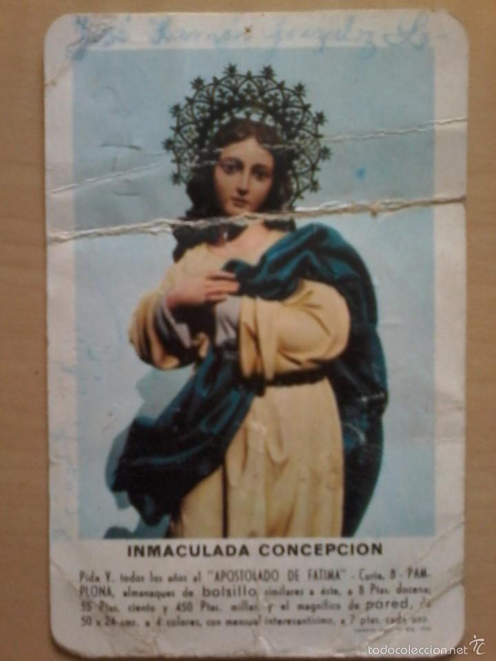 Coleccionismo calendarios: CALENDARIO INMACULADA CONCEPCION-A&Ntilde;O 1959