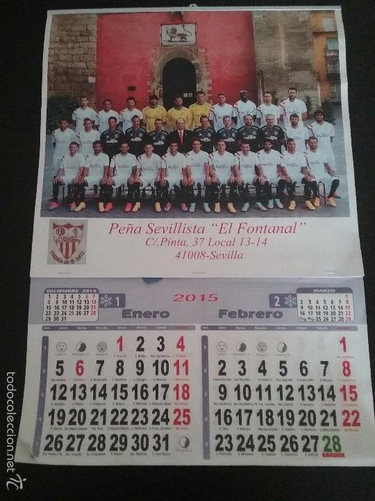 Coleccionismo calendarios: Calendario de pared del Sevilla FC a&ntilde;o 2015