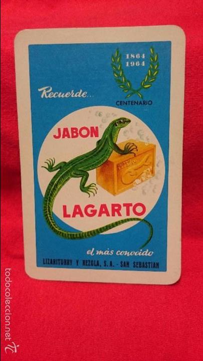 Coleccionismo calendarios: CALENDARIO HERACLIO FOURNIER JAB&Oacute;N LAGARTO 1964