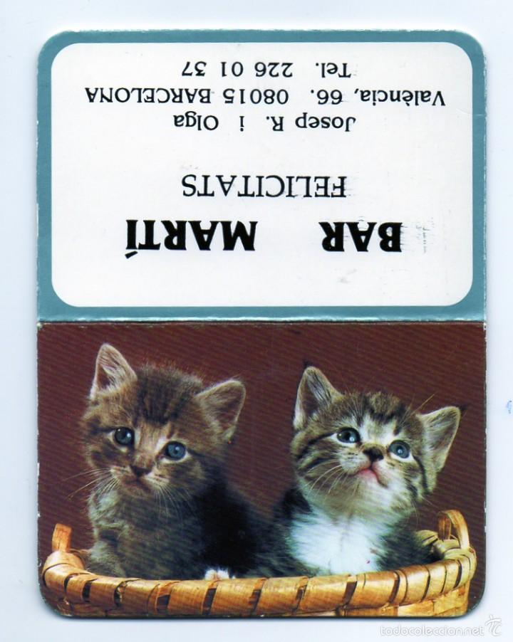 Colecionismo Calend&aacute;rios: Calendario publicidad 1992 BAR TART&Iacute;