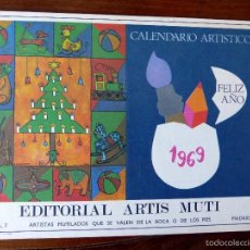 Coleccionismo Calendarios: CALENDARIO ARTISTICO 1969 COMPLETO. Lote 60117123