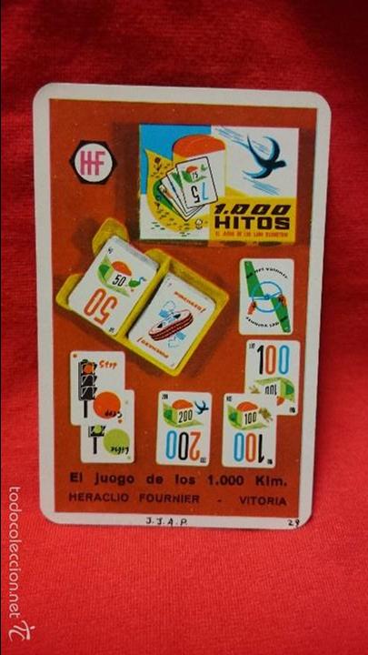 Coleccionismo calendarios: CALENDARIO HERACLIO FOURNIER 1000 HITOS 1966 MIRAR FOTOS