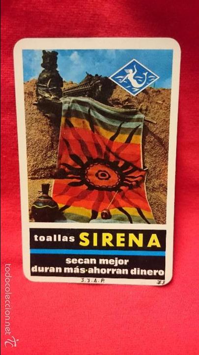 Coleccionismo calendarios: CALENDARIO HERACLIO FOURNIER TOALLAS SIRENA 1966 MIRAR FOTOS