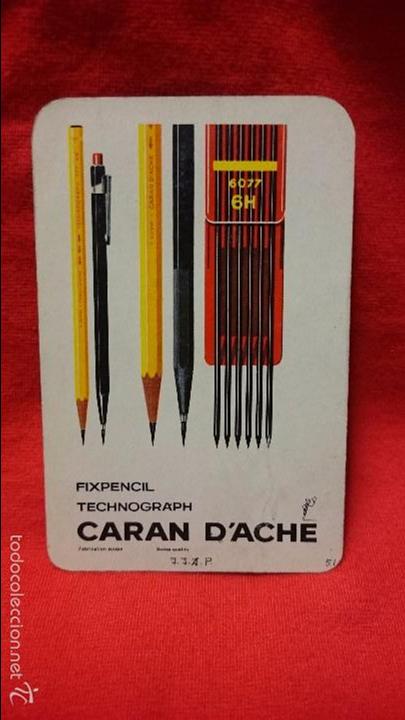 Coleccionismo calendarios: CALENDARIO HERACLIO FOURNIER CARAN D'ACHE 1966 MIRAR FOTOS