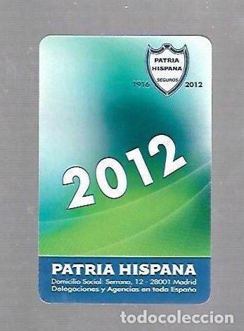 Coleccionismo Calendarios: CALENDARIO PUBLICITARIO. FOURNIER. 2012. PATRIA HISPANA. VER DORSO