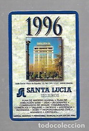 Coleccionismo Calendarios: CALENDARIO PUBLICITARIO. FOURNIER. 1996. SANTA LUCIA SEGUROS. VER DORSO