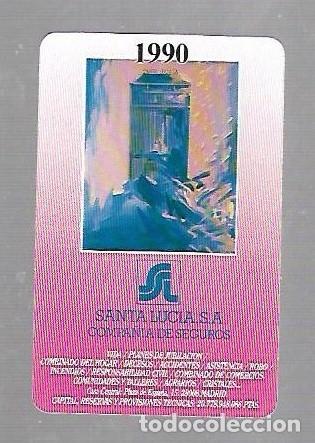 Coleccionismo Calendarios: CALENDARIO PUBLICITARIO. FOURNIER. 1990. SANTA LUCIA SEGUROS. VER DORSO