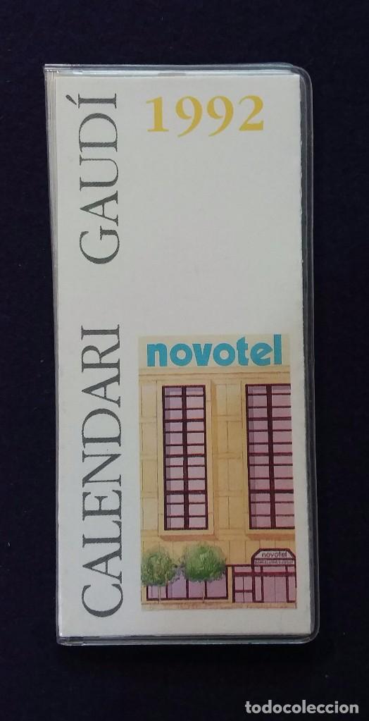 Coleccionismo Calendarios: CALENDARIO GAUDI 1992. DESPLEGABLE. HOTEL NOVOTEL.