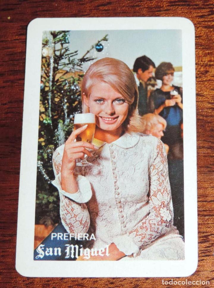 Coleccionismo Calendarios: CALENDARIO FOURNIER, PUBLICIDAD CERVEZA SAN MIGUEL, 1966, VER FOTO ADICIONAL PARA COMPROBAR ESTADO D