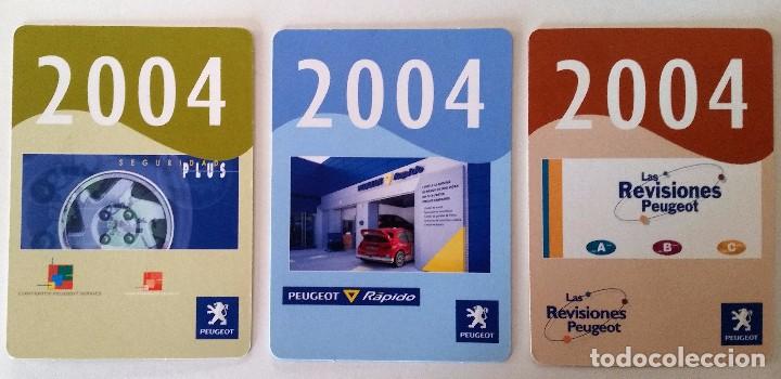 Coleccionismo Calendarios: CALENDARIOS PEUGEOT A&Ntilde;O 2004.