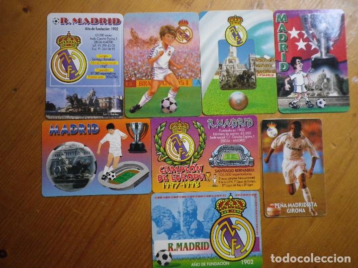 Coleccionismo Calendarios: 8 CALENDARIOS DEL REAL MADRID