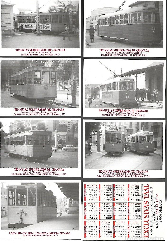 Coleccionismo Calendarios: SERIE DE 9 CALENDARIOS TRANVIAS DE GRANADA DEL A&Ntilde;O 2003.