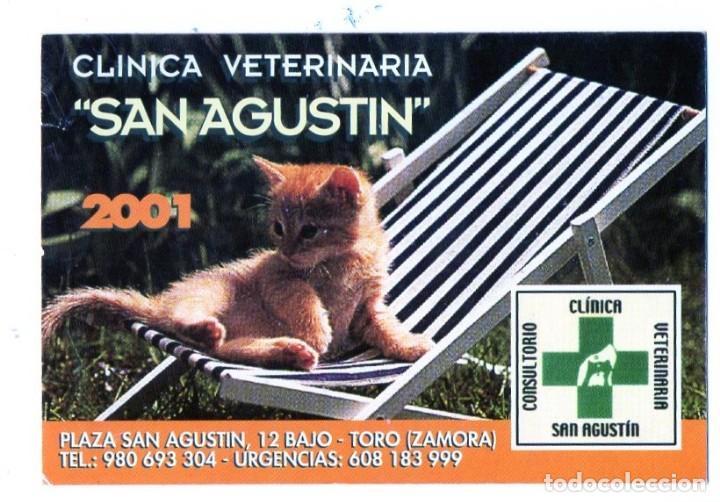 Coleccionismo Calendarios: Calendario de publicidad 2001 - CLINICA VETERINARIO SAN AGUSTIN