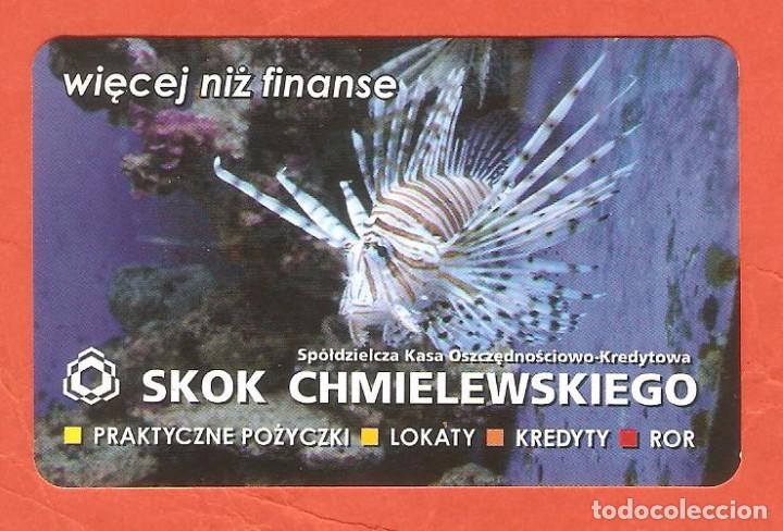 Coleccionismo calendarios: CALENDARIO DE BOLSILLO PUBLICITARIO DE POLONIA A&Ntilde;O 2009 BANCO - FAUNA MARINA - PEZ - FOTO REVERSO