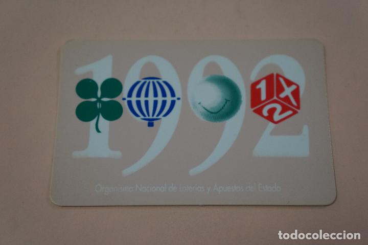 Sammeln von Kalendern: CALENDARIO DE BOLSILLO LOTERIAS A&Ntilde;O 1992 LOTE 4 MIRAR FOTOS