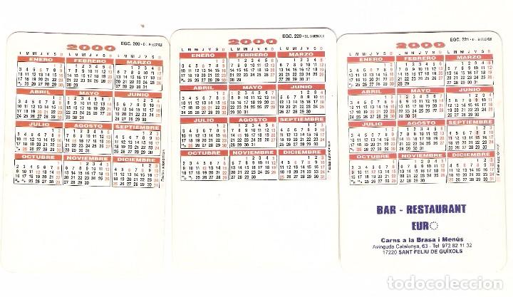 Coleccionismo calendarios: 3 CALENDARIOS DE BOLSILLO - A&Ntilde;O 2000 CHISTES - Foto 2