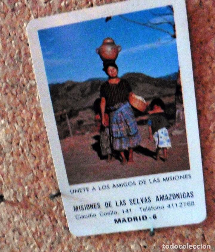 Coleccionismo Calendarios: CALENDARIO DE BOLSILLO - FOURNIER - A&Ntilde;O 1984 -MISIONES DE LAS SELVAS AMAZONICAS