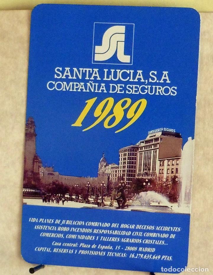 Colecionismo Calend&aacute;rios: CALENDARIO DE BOLSILLO - FOURNIER - 1989 - SANTA LUCIA