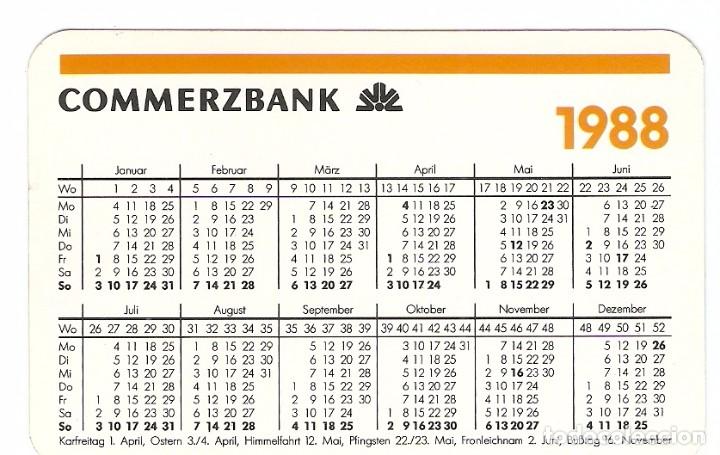Coleccionismo calendarios: CALENDARIO DE BOLSILLO - 1988 - COMMERZBANK
