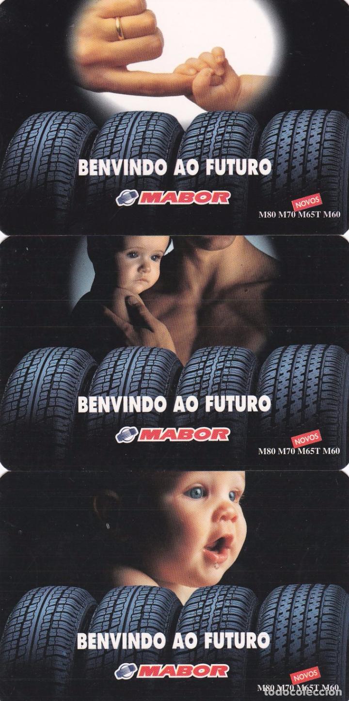Coleccionismo calendarios: 3 CALENDARIOS PORTUGAL 1995 - MABOR. NEUMATICOS