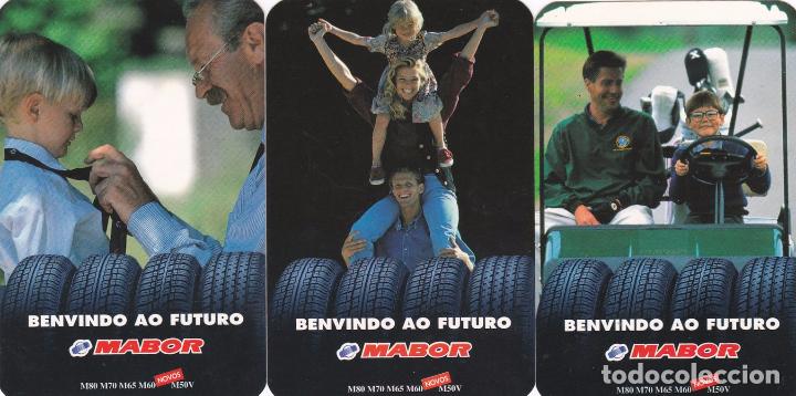 Coleccionismo calendarios: 3 CALENDARIOS PORTUGAL 1996 - MABOR. NEUMATICOS