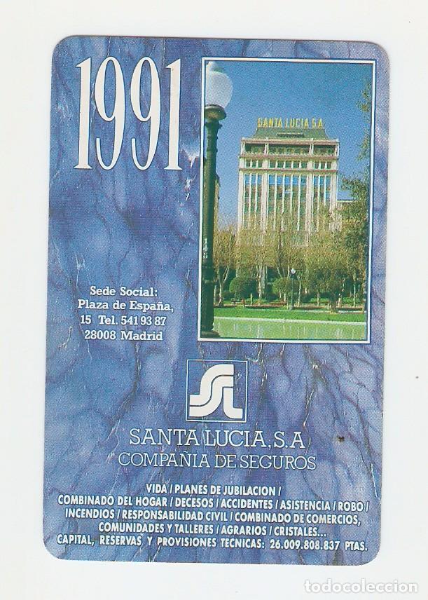 Coleccionismo calendarios: CALENDARIO DE BOLSILLO - FOURNIER - 1991 - SANTA LLUCIA