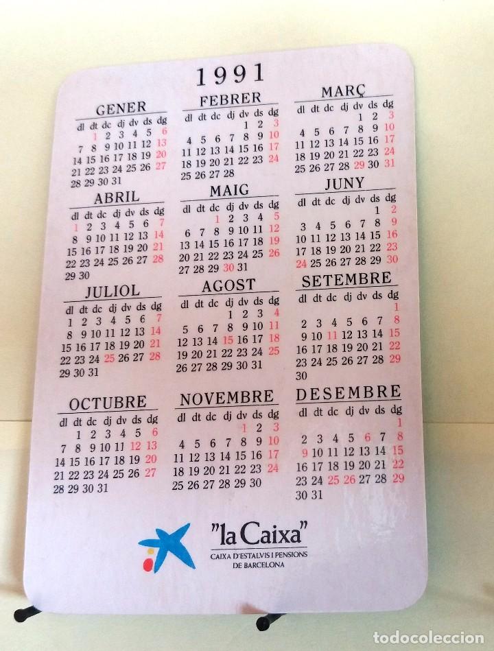 Coleccionismo calendarios: CALENDARIO DE BOLSILLO - 1991 - LA CAIXA - Foto 2