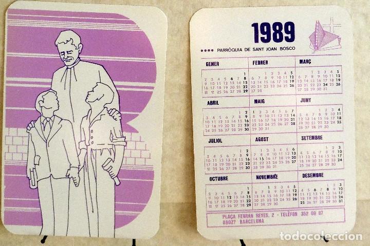 Coleccionismo calendarios: CALENDARIO DE BOLSILLO - 1989 - PARR&Ograve;QUIA SANT JOAN BOSCO