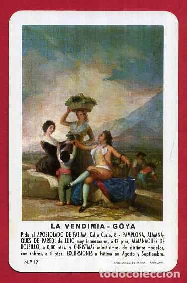 Collezionismo Calendari: CALENDARIO FOURNIER, PUBLICIDAD LA VENDIMIA GOYA , 1967 , ORIGINAL, CAL8710
