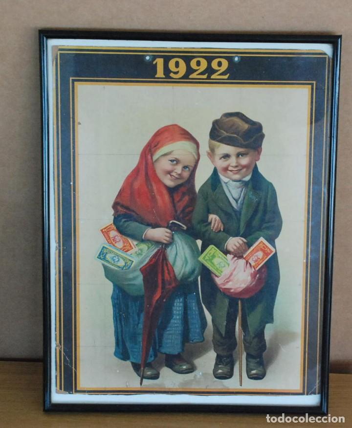 Coleccionismo Calendarios: CHOCOLATES AMATLLER -CALENDARIO ALMANAQUE A&Ntilde;O 1922 - GRANDE MIDE 37CM X 28 CM.