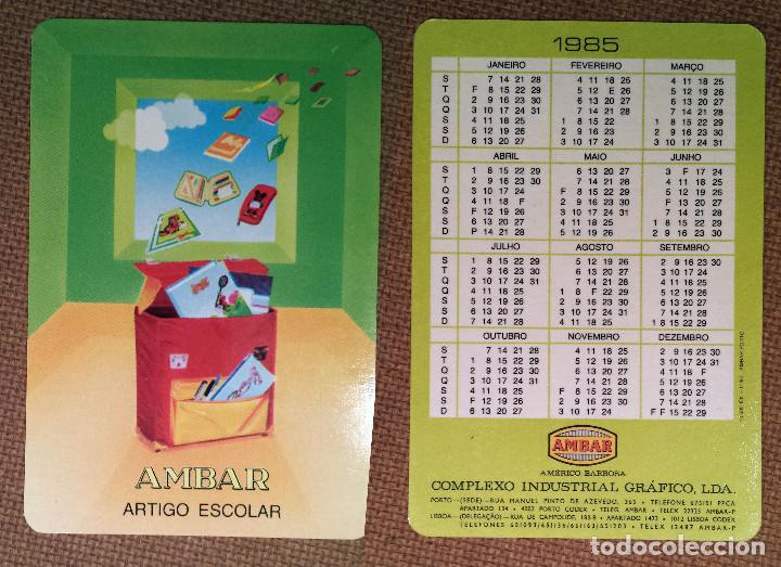 Coleccionismo Calendarios: CALENDARIO EDITADO EN PORTUGAL - A&Ntilde;O 1985 - AMBAR