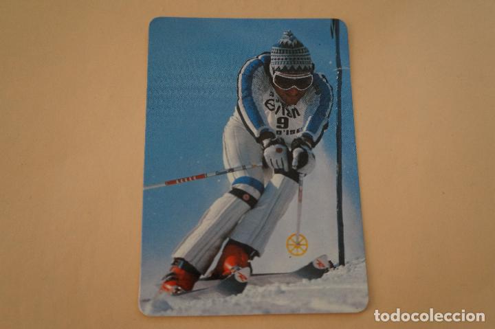 Colecionismo Calend&aacute;rios: CALENDARIO DE BOLSILLO CON PUBLICIDAD HOMBRE ESQUIANDO A&Ntilde;O 1985 MIRAR FOTO TRASERA LOTE 6