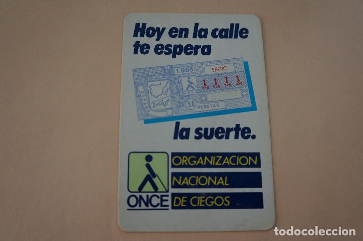 Colecionismo Calend&aacute;rios: CALENDARIO DE BOLSILLO CON PUBLICIDAD LA ONCE A&Ntilde;O 1985 MIRAR FOTO TRASERA LOTE 6