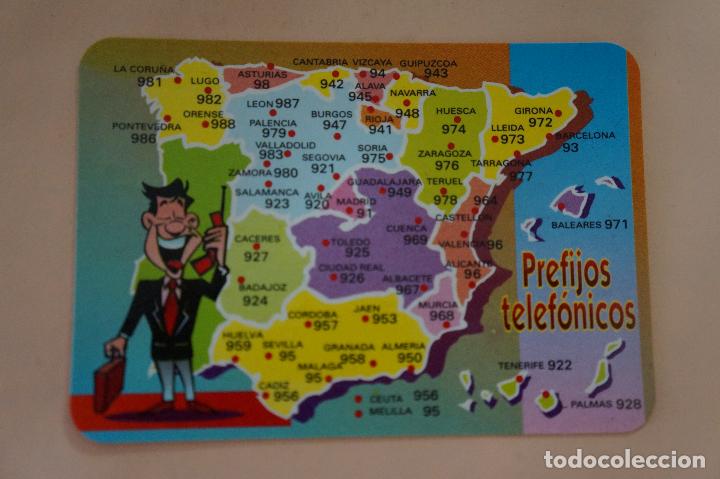 Colecionismo Calend&aacute;rios: CALENDARIO DE BOLSILLO PREFIJOS A&Ntilde;O 1999 MIRAR FOTO TRASERA LOTE 6