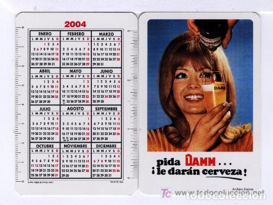 Sammeln von Kalendern: Nueva Calendarios de Publicidad de cerveza Damm casa comas del a&ntilde;o 2004