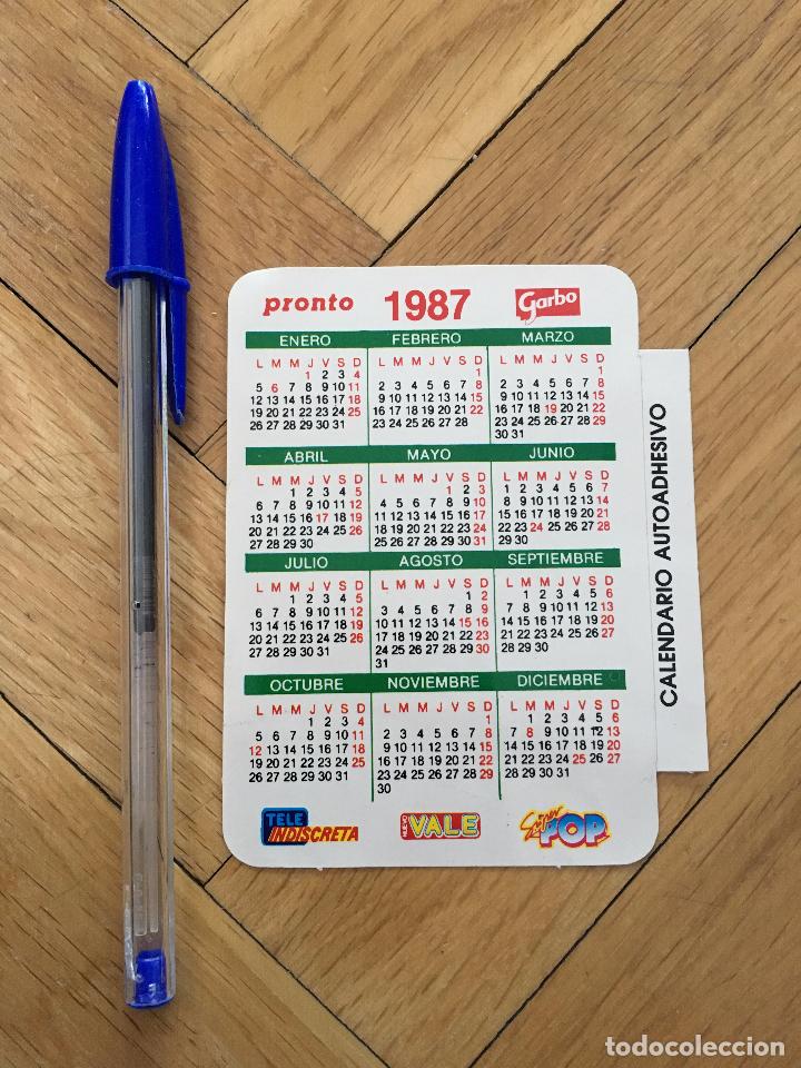 Coleccionismo Calendarios: P381 ANTIGUA PEGATINA ADHESIVO PUBLICIDAD PRONTO CALENDARIO 1987 VALE SUPER POP TELEINDISCRETA