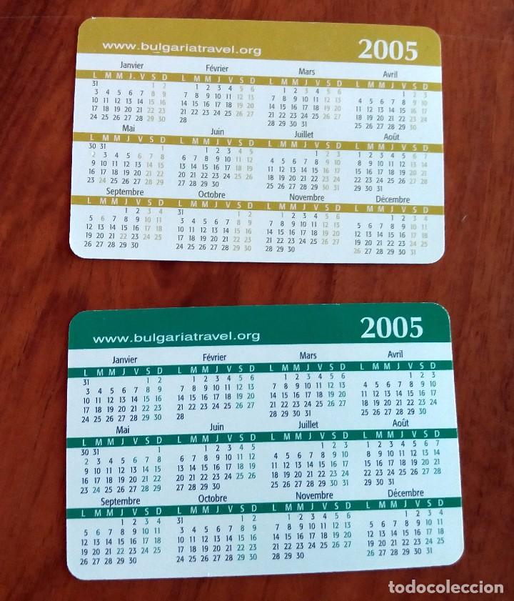Coleccionismo calendarios: 2 CALENDARIOS DE BOLSILLO - 2005 - BULGARIA - Foto 2