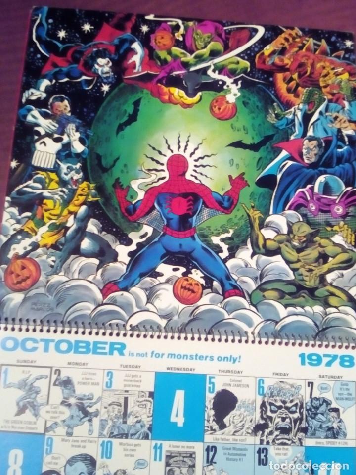 mighty marvel calendary año 1978 usa leer descr Comprar Calendarios