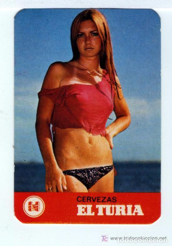 Sammeln von Kalendern: CALENDARIO DE BELLA SE&Ntilde;ORITA - CERVEZA -STARK TURIA DEL A&Ntilde;O 1975