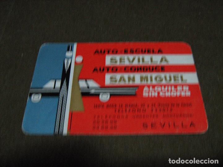 Coleccionismo Calendarios: CALENDARIO - PUBLICIDAD DE AUTO ESCUELA SEVILLA Y SAN MIGUEL 1966