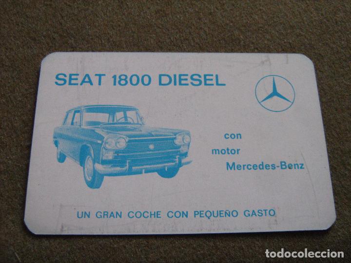 Coleccionismo Calendarios: CALENDARIO PUBLICIDAD SEAT 1800 DIESEL MOTOR MERCEDES DE 1971