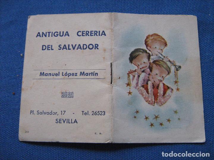 Coleccionismo Calendarios: ALMANAQUE CALENDARIO1964 CON SANTORAL - DIBUJO NI&Ntilde;OS - PUBLICIDAD CERERIA DEL SALVADOR - SEVILLA